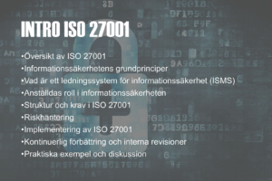 Kurs Intro ISO 27001